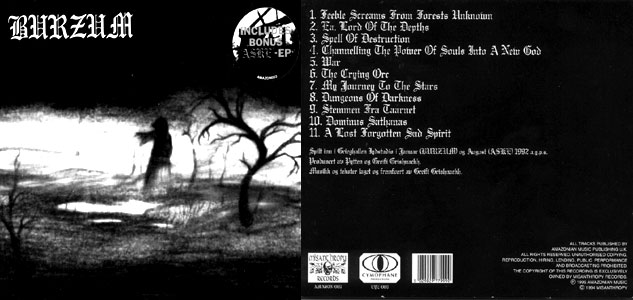 BURZUM - Burzum / Aske